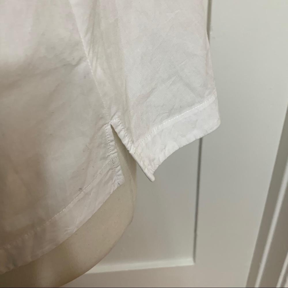 Whistles Short Flutter Sleeve Button Front Shirt - image 6